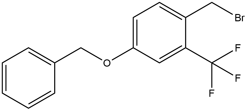 1-(Bromomethyl)-4-(phenylmethoxy)-2-(trifluoromethyl)benzene Structure