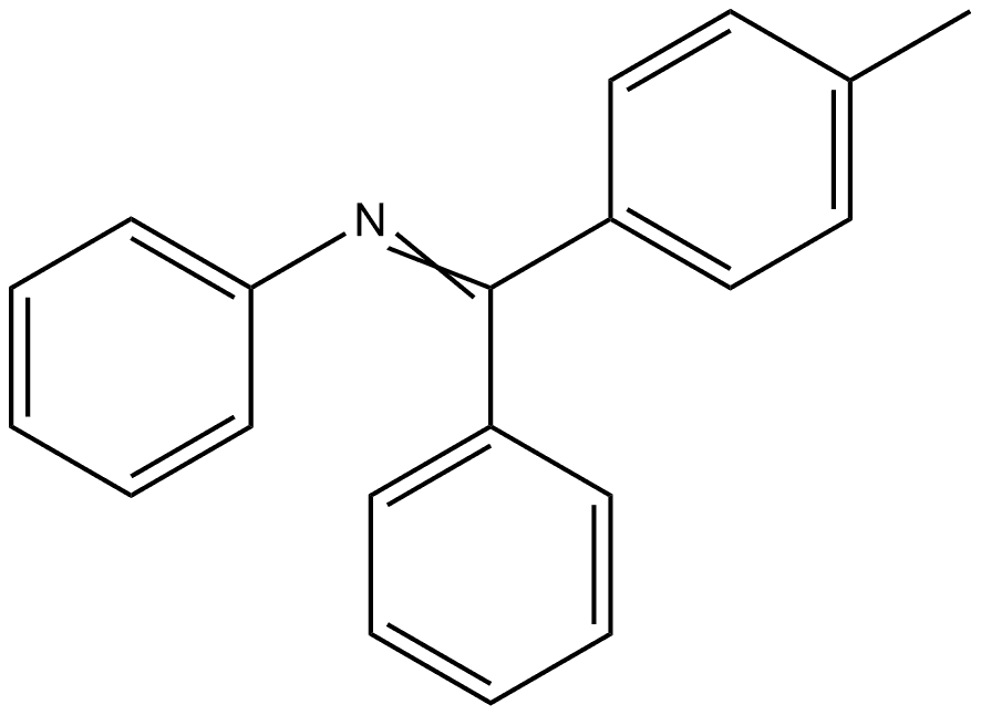 Benzenamine, N-[(4-methylphenyl)phenylmethylene]- Structure