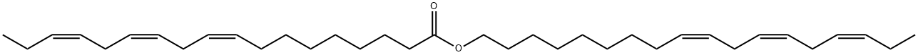 9,12,15-Octadecatrienoic acid, (9Z,12Z,15Z)-9,12,15-octadecatrien-1-yl ester, (9Z,12Z,15Z)- Structure