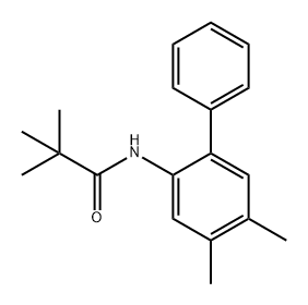 Propanamide, N-(4,5-dimethyl[1,1'-biphenyl]-2-yl)-2,2-dimethyl- Structure
