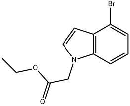 1H-Indole-1-acetic acid, 4-bromo-, ethyl ester Structure