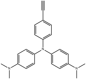 1,4-Benzenediamine, N1-[4-(dimethylamino)phenyl]-N1-(4-ethynylphenyl)-N4,N4-dimethyl- Structure