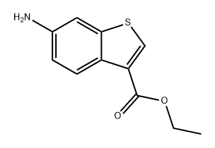 Benzo[b]thiophene-3-carboxylic acid, 6-amino-, ethyl ester Structure