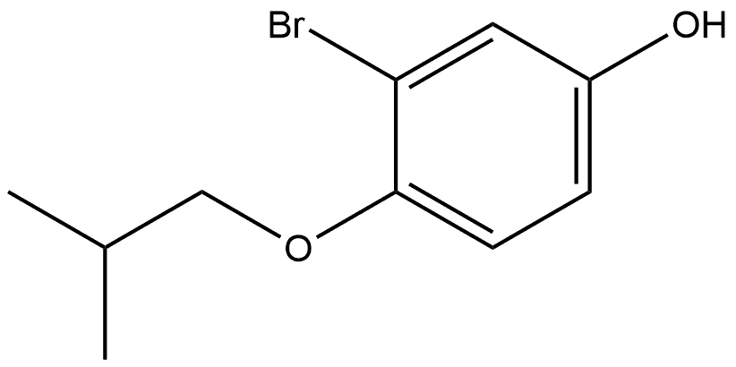 3-bromo-4-isobutoxyphenol Structure