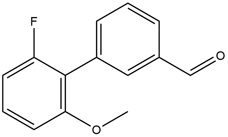 2'-Fluoro-6'-methoxy[1,1'-biphenyl]-3-carboxaldehyde Structure