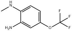 1,2-Benzenediamine, N1-methyl-4-(trifluoromethoxy)- Structure