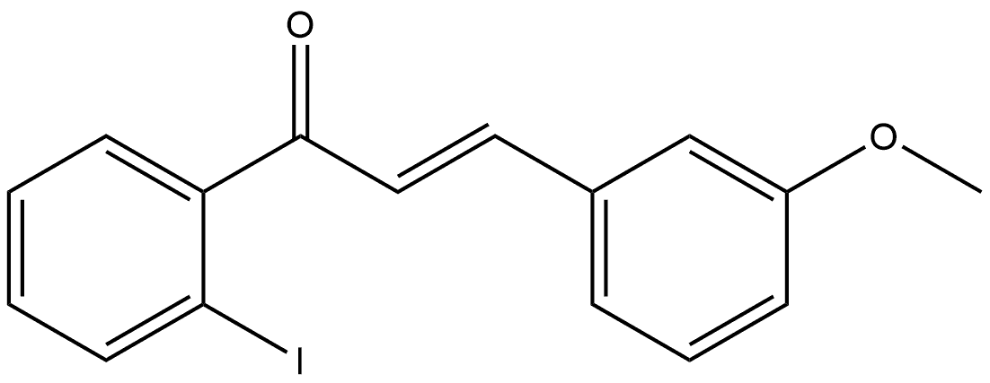 (2E)-1-(2-Iodophenyl)-3-(3-methoxyphenyl)-2-propen-1-one 구조식 이미지