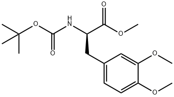 methyl (R)-2-((tert-butoxycarbonyl)amino)-3-(3,4-dimethoxyphenyl)propanoate Structure