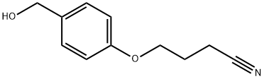 Butanenitrile, 4-[4-(hydroxymethyl)phenoxy]- Structure