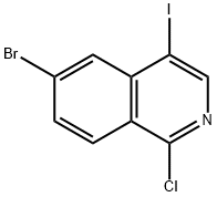 6-bromo-1-chloro-4-iodoisoquinoline Structure