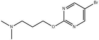 1-Propanamine, 3-[(5-bromo-2-pyrimidinyl)oxy]-N,N-dimethyl- Structure