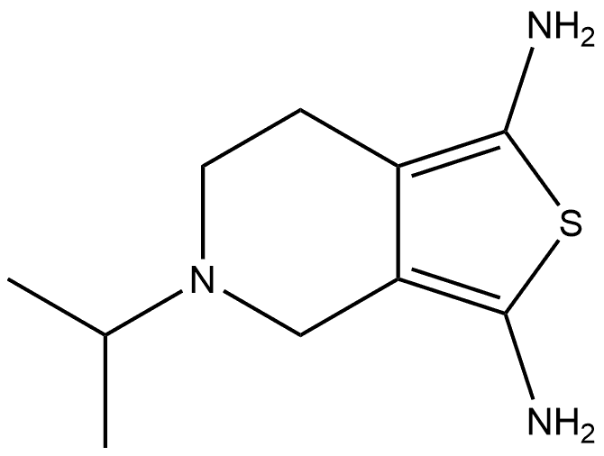 2,6-Benzothiazolediamine, 4,5,6,7-tetrahydro-N6-(1-methylethyl)-, (6S)- 구조식 이미지