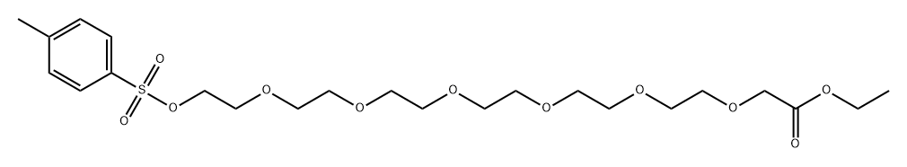 3,6,9,12,15,18-Hexaoxaeicosanoic acid, 20-[[(4-methylphenyl)sulfonyl]oxy]-, ethyl ester Structure