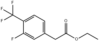 Ethyl 3-fluoro-4-(trifluoromethyl)phenylacetate Structure