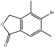 5-bromo-4,6-dimethyl-1,3-dihydro-2-benzofuran-1- one Structure