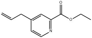 2-Pyridinecarboxylic acid, 4-(2-propen-1-yl)-, ethyl ester Structure