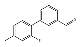 [1,1'-Biphenyl]-3-carboxaldehyde, 2'-fluoro-4'-methyl- Structure