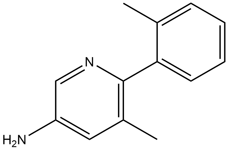 5-Methyl-6-(2-methylphenyl)-3-pyridinamine Structure