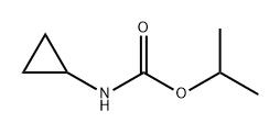 Carbamic acid, N-cyclopropyl-, 1-methylethyl ester Structure