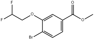 4-Bromo-3-(2,2-difluoro-ethoxy)-benzoic acid methyl ester Structure