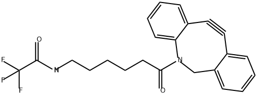 Acetamide, N-[6-(11,12-didehydrodibenz[b,f]azocin-5(6H)-yl)-6-oxohexyl]-2,2,2-trifluoro- 구조식 이미지