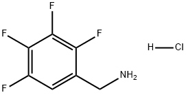 Benzenemethanamine, 2,3,4,5-tetrafluoro-, hydrochloride (1:1) Structure