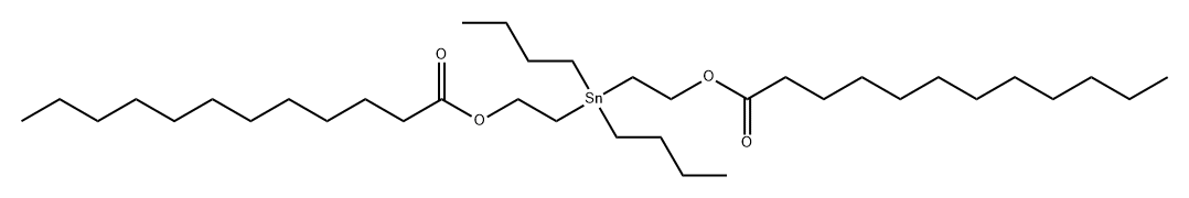 Dodecanoic acid, (dibutylstannylene)di-2,1-ethanediyl ester (9CI) 구조식 이미지