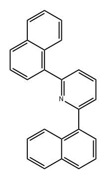 Pyridine, 2,6-di-1-naphthalenyl- Structure