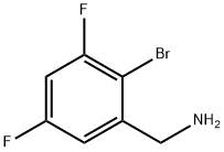 (2-bromo-3,5-difluorophenyl)methanamine 구조식 이미지