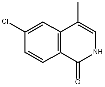 6-Chloro-4-methylisoquinolin-1(2H)-one Structure