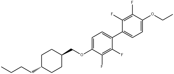 1,1'-Biphenyl, 4-[(trans-4-butylcyclohexyl)methoxy]-4'-ethoxy-2,2',3,3'-tetrafluoro- Structure