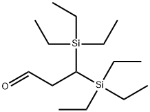 Propanal, 3,3-bis(triethylsilyl)- Structure