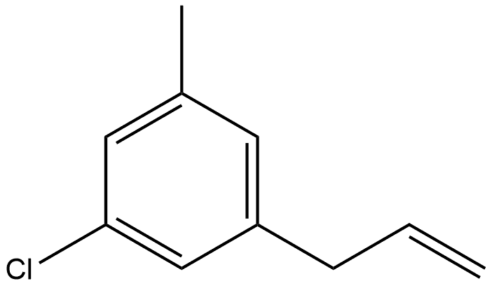 1-Chloro-3-methyl-5-(2-propen-1-yl)benzene Structure