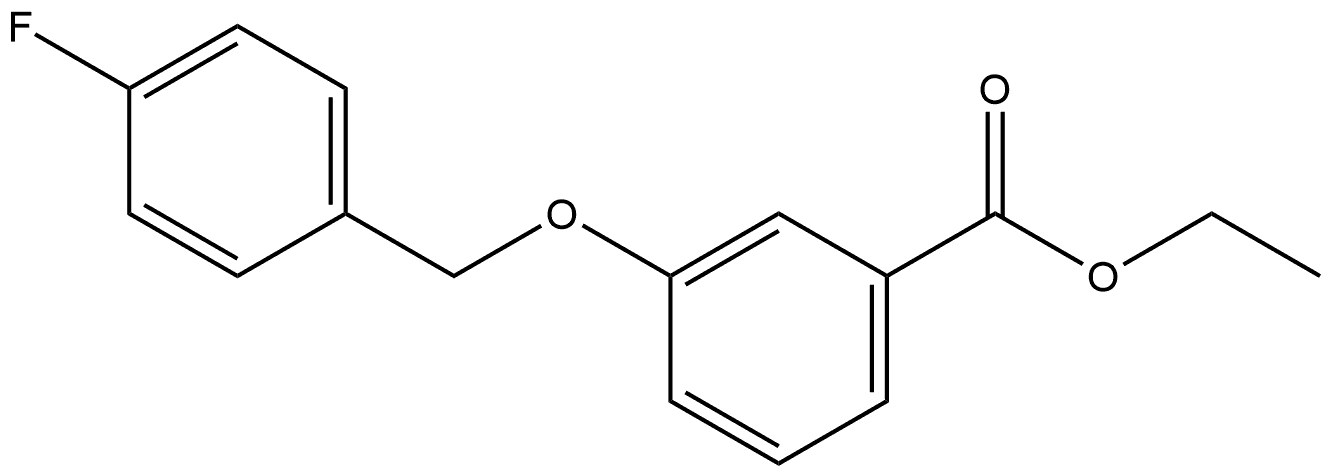 Ethyl 3-[(4-fluorophenyl)methoxy]benzoate Structure