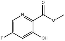 2-Pyridinecarboxylic acid, 5-fluoro-3-hydroxy-, methyl ester Structure