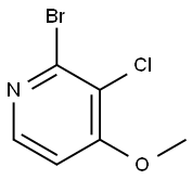 Pyridine, 2-bromo-3-chloro-4-methoxy- Structure