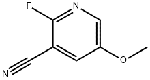 2-Fluoro-5-methoxynicotinonitrile 구조식 이미지