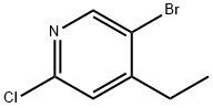 Pyridine, 5-bromo-2-chloro-4-ethyl- Structure