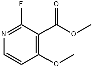 3-Pyridinecarboxylic acid, 2-fluoro-4-methoxy-, methyl ester 구조식 이미지