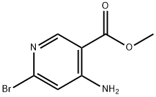 3-Pyridinecarboxylic acid, 4-amino-6-bromo-, methyl ester 구조식 이미지