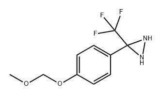Diaziridine, 3-[4-(methoxymethoxy)phenyl]-3-(trifluoromethyl)- 구조식 이미지