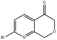 6H-Pyrano[3,4-b]pyridin-5(8H)-one, 2-bromo- Structure
