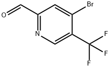 2-Pyridinecarboxaldehyde, 4-bromo-5-(trifluoromethyl)- Structure