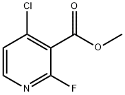 3-Pyridinecarboxylic acid, 4-chloro-2-fluoro-, methyl ester Structure