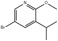 Pyridine, 5-bromo-2-methoxy-3-(1-methylethyl)- 구조식 이미지