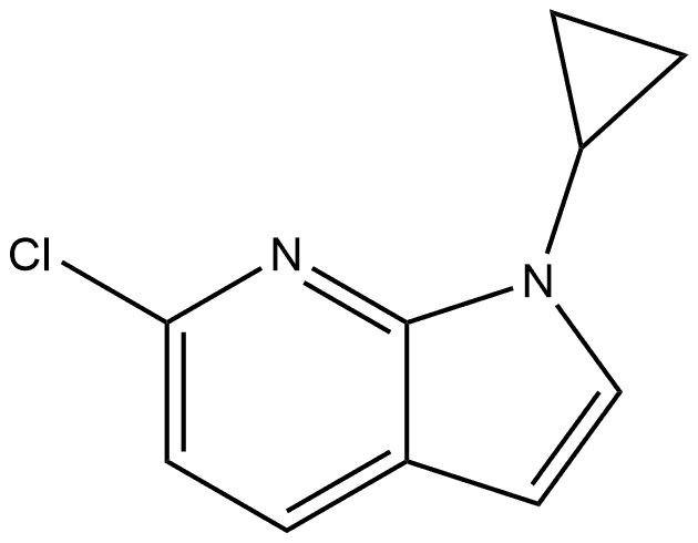 6-chloro-1-cyclopropyl-1H-pyrrolo[2,3-b]pyridine Structure