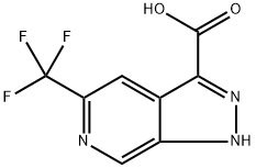 5-(TRIFLUOROMETHYL)-1H-PYRAZOLO[3.4-C)PYRIDINE-3-CARBOXYLIC ACID Structure