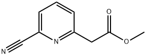 2-Pyridineacetic acid, 6-cyano-, methyl ester 구조식 이미지