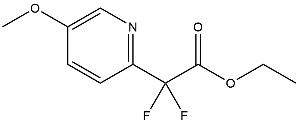2-Pyridineacetic acid, α,α-difluoro-5-methoxy-, ethyl ester Structure