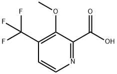 2-Pyridinecarboxylic acid, 3-methoxy-4-(trifluoromethyl)- Structure